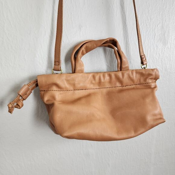 NEW Madewell Mini Piazza Crossbody Bag Timber Beam Tan Leather - Picture 7 of 11